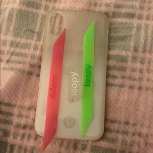 White Ombré Loopy Case for iPhone XS